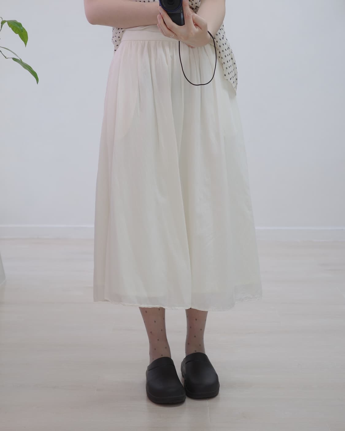 United arrow Ivory banding Skirt 상품이미지3