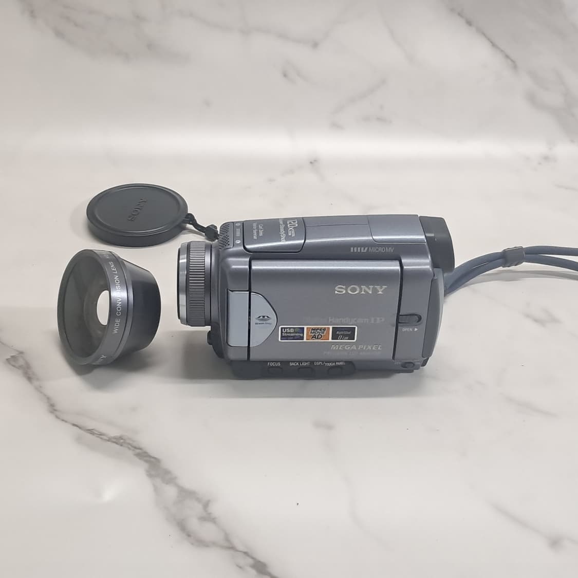 희귀! 최상! 소니 4mm 핸디캠 DCR-IP45 /광각컨버터 상품이미지3