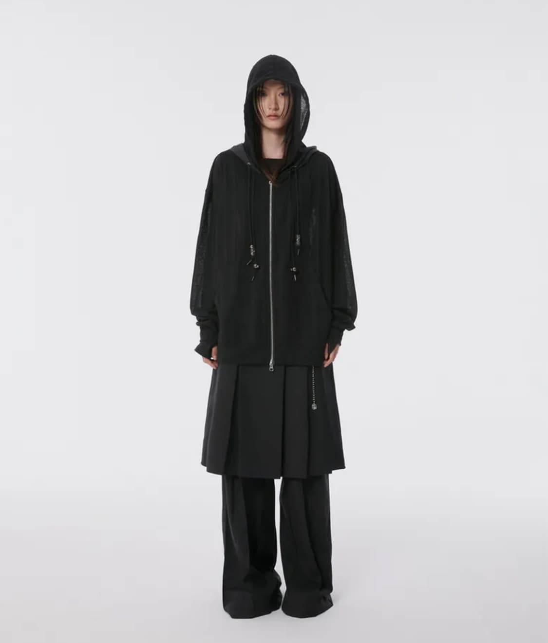 플레어업 Oversized 2-Hooded Zip Up 후드집업 티셔츠 상품이미지2
