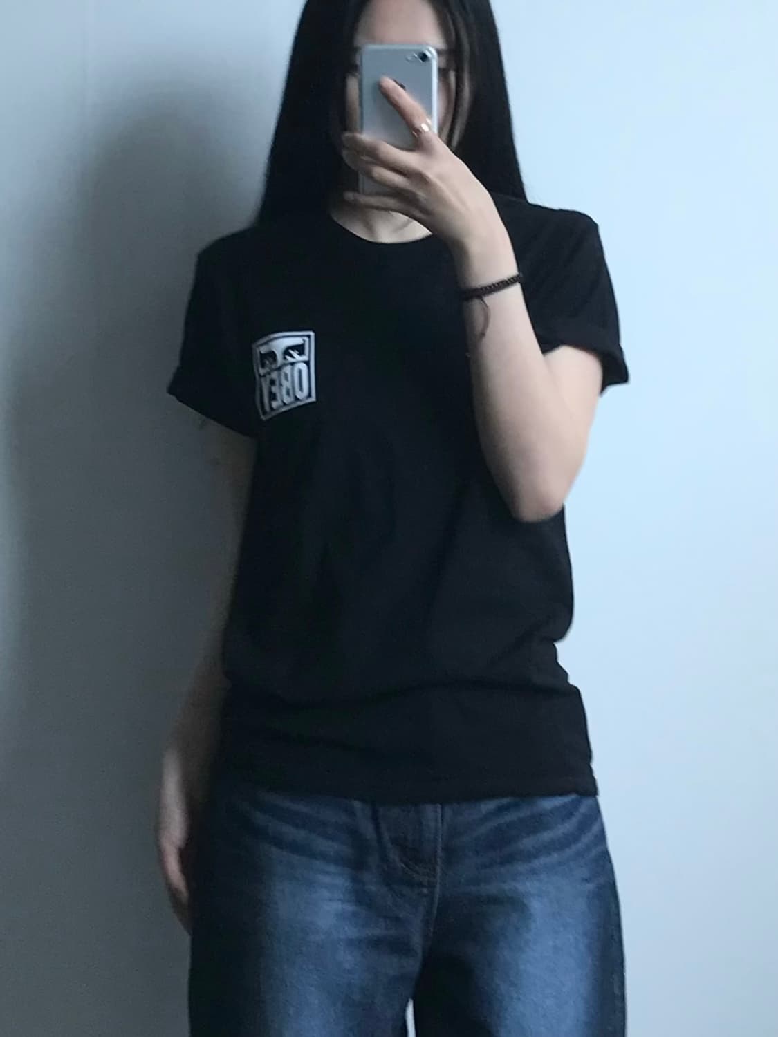 오베이 아이콘 블랙 반팔 티셔츠  상품이미지1