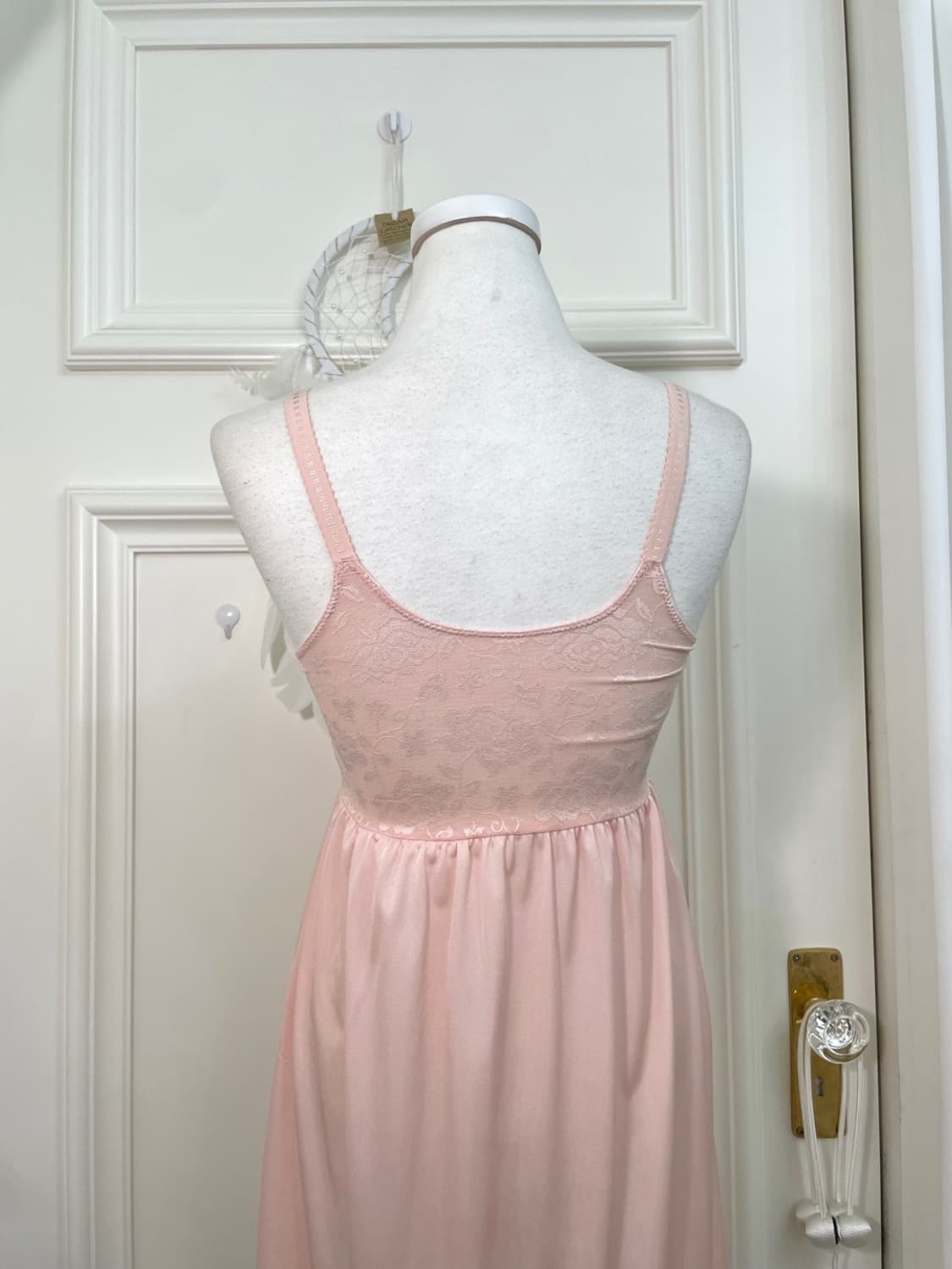 coralpink lace satin slip opc 상품이미지4