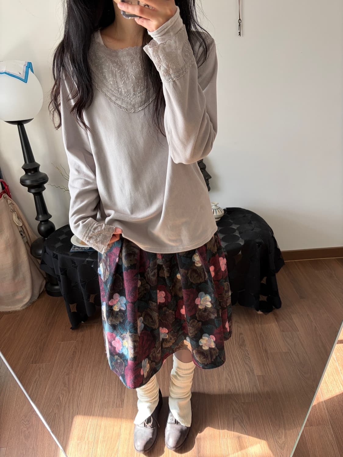 lace long sleeve top 상품이미지5