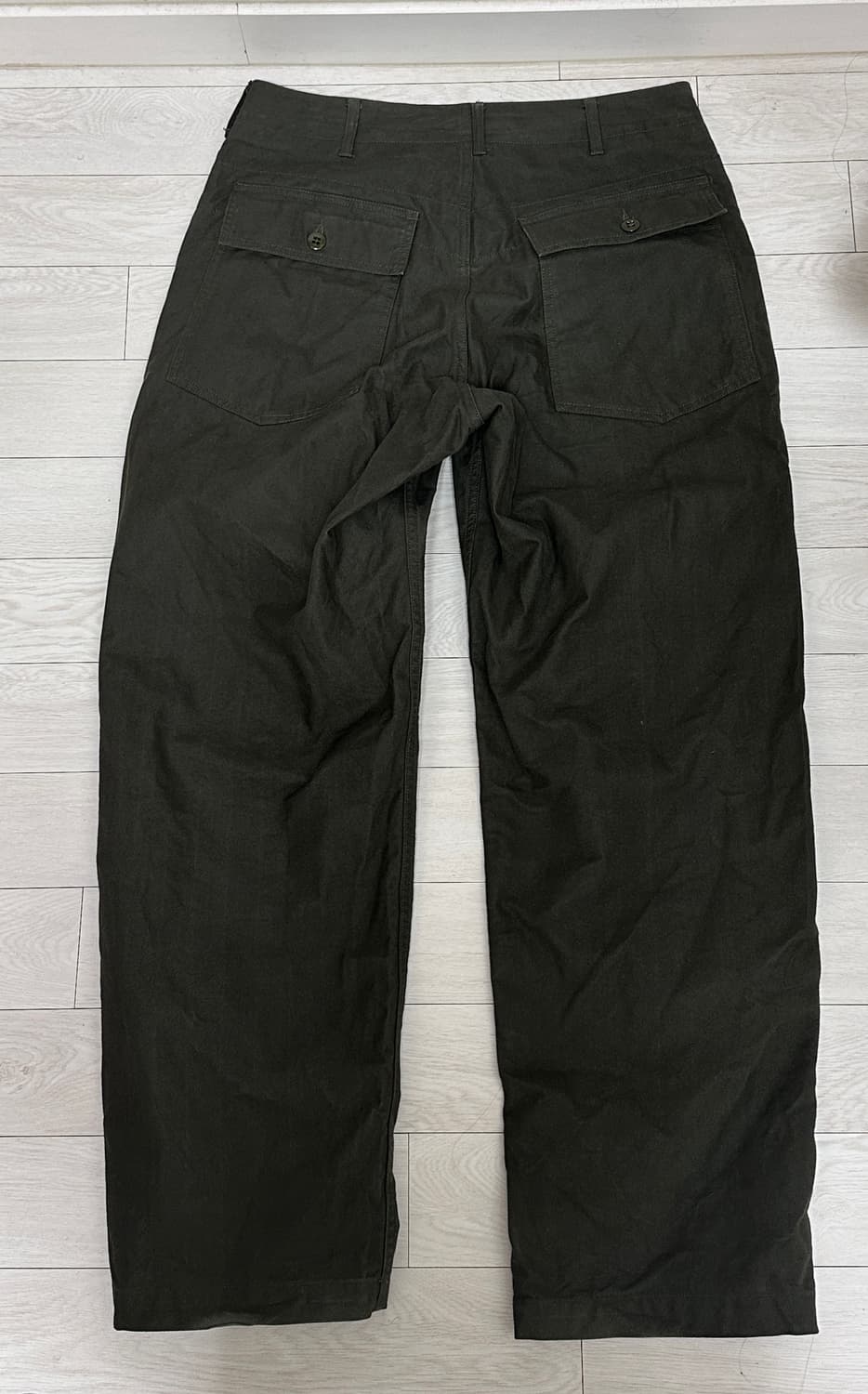 택포)24fw 엔지니어드가먼츠 퍼티그팬츠 올리브코튼브러시드hb S사이즈 상품이미지2