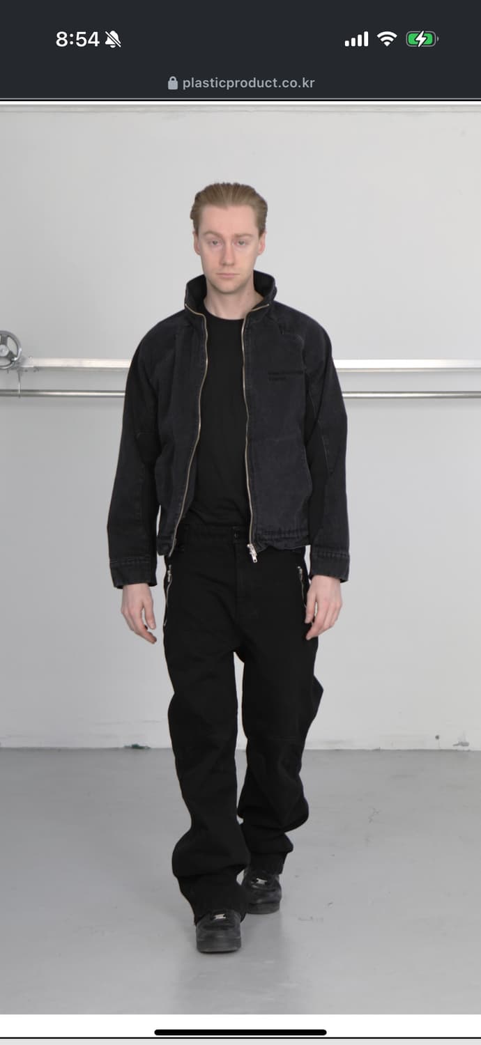 플라스틱 프로덕트 motion jacket 데님 트랙자켓 상품이미지1