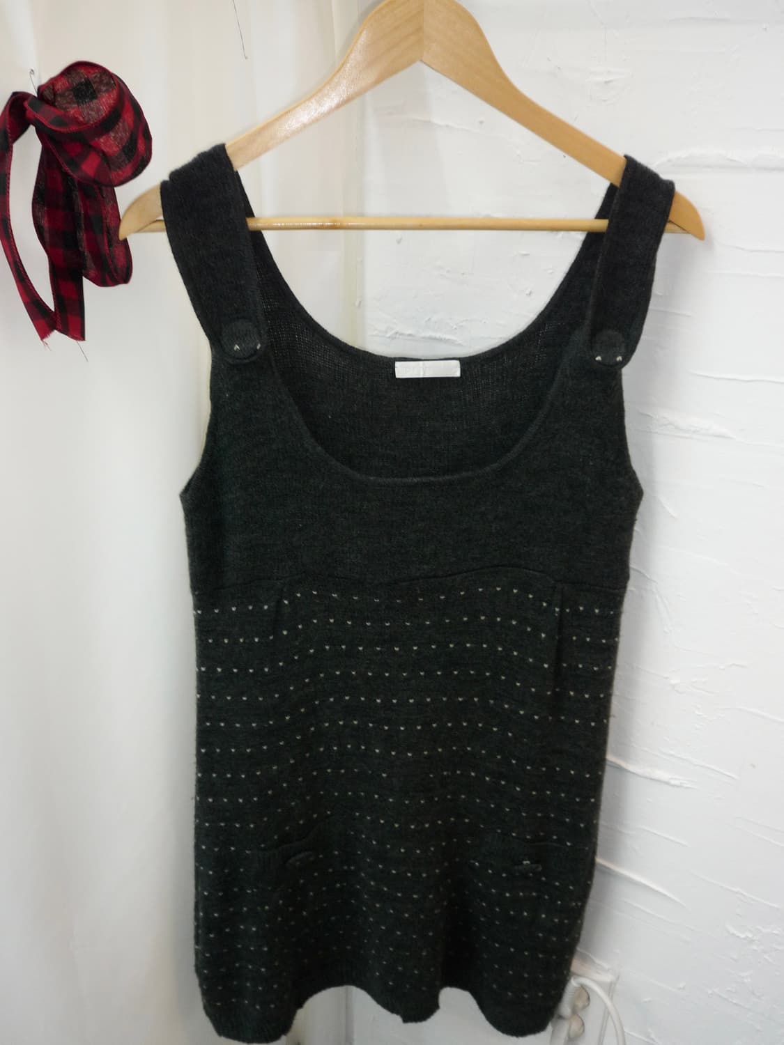 button pocket knit bustier 상품이미지5