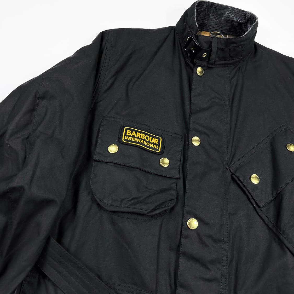 BarBour 바버 인터내셔널 벨티드 왁스자켓 36 상품이미지3