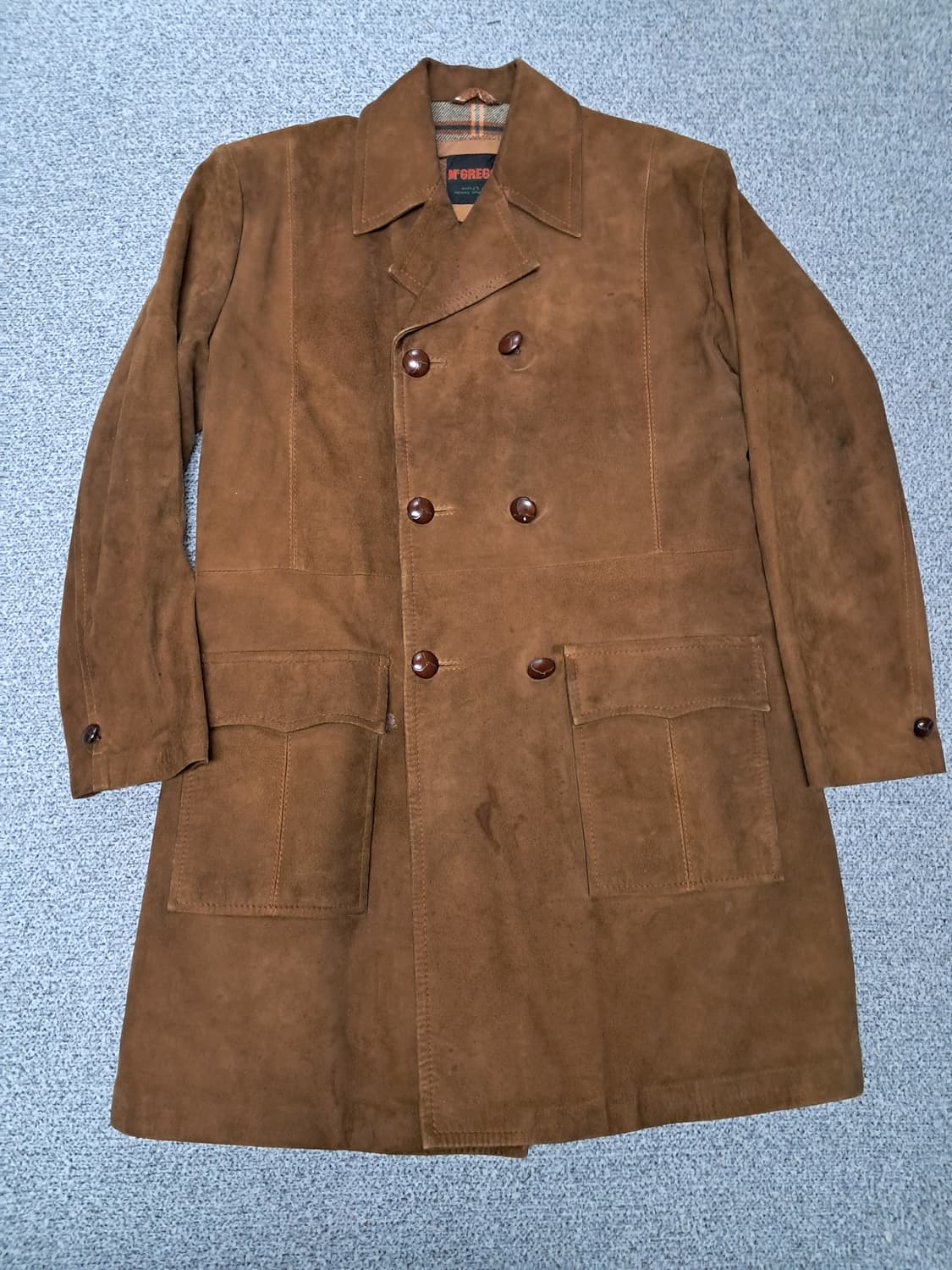 맥그리거 브라운 스웨이드 카코트 상품이미지1