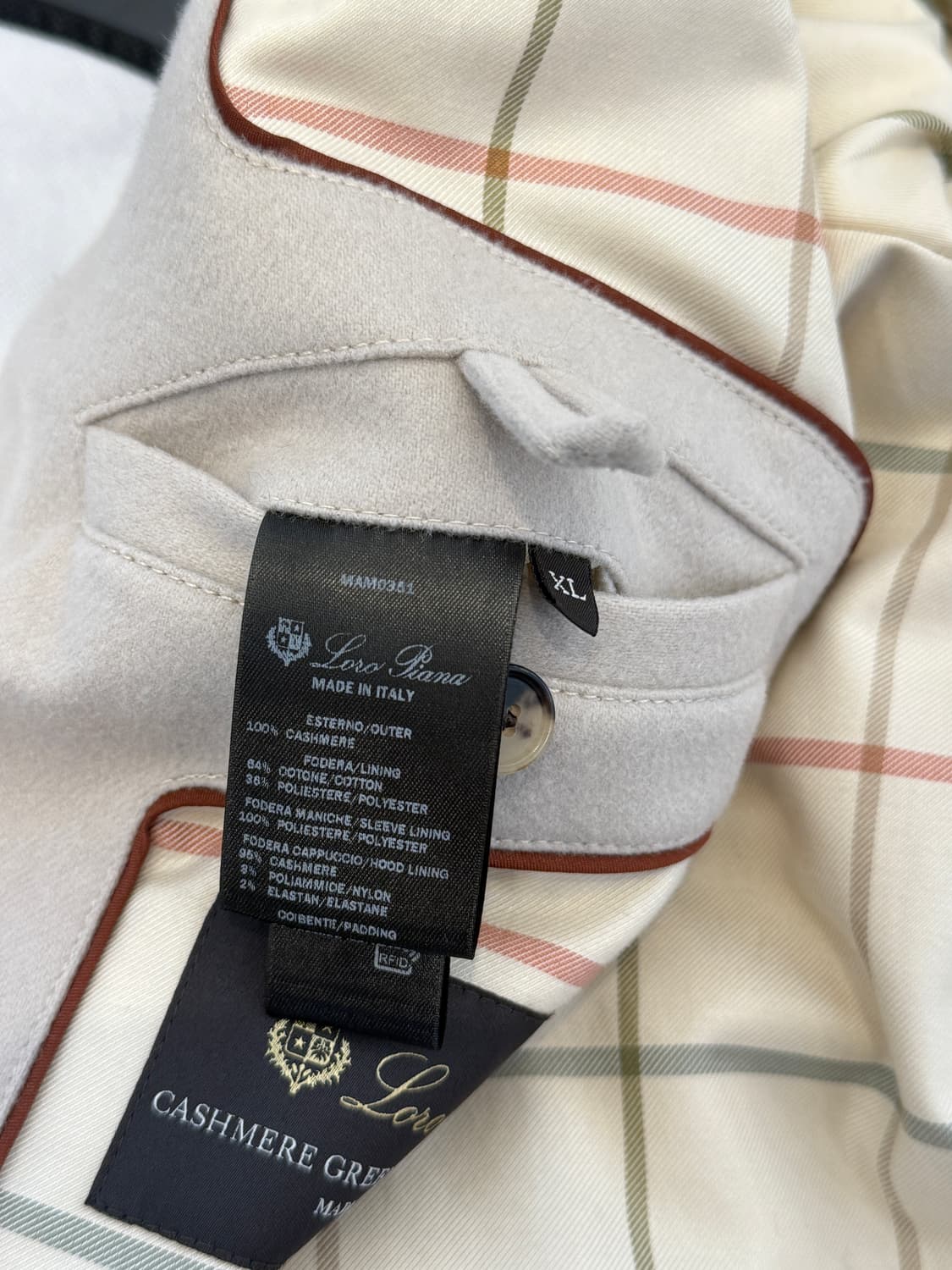 (새상품) 로로피아나 나란캐시미어 후드코트 XL 상품이미지9