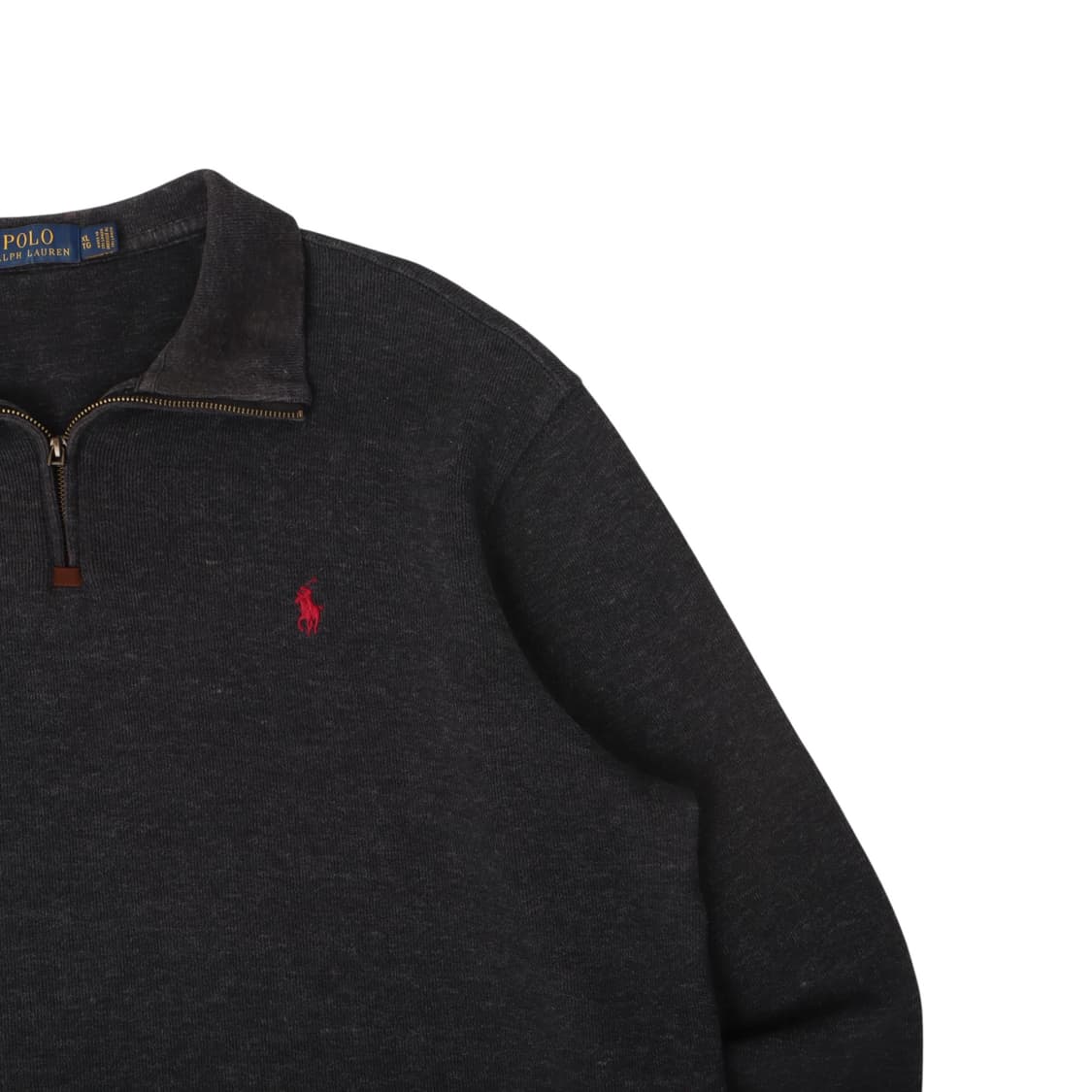 폴로 랄프로렌 챠콜 하프집업 니트 맨투맨 상품이미지3