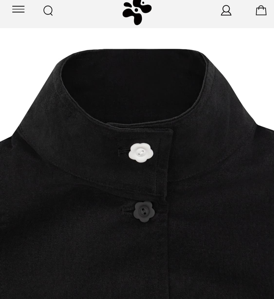 나이엔 하이넥 버튼 포인트 점퍼 상품이미지2