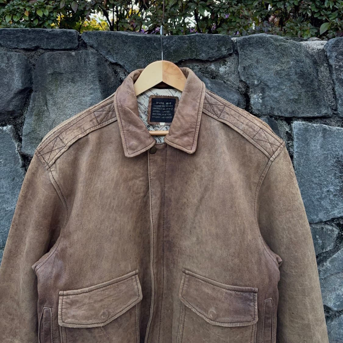 아비렉스 Avirex 타입 G-1 빈티지 플라이트 레더 자켓 상품이미지2