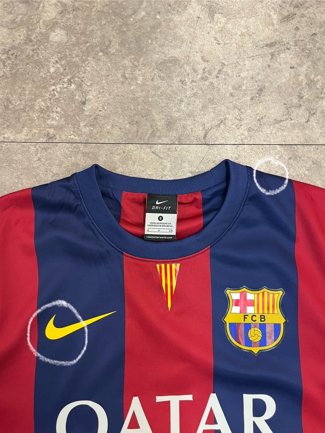 나이키 바르셀로나 FC 14-15 유니폼 S  #csz2593 상품이미지3