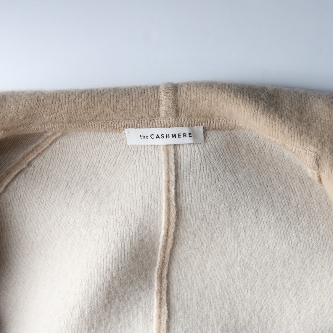 더캐시미어 24FW 카멜 블렌드 후드 니트 가디건 코트 상품이미지3
