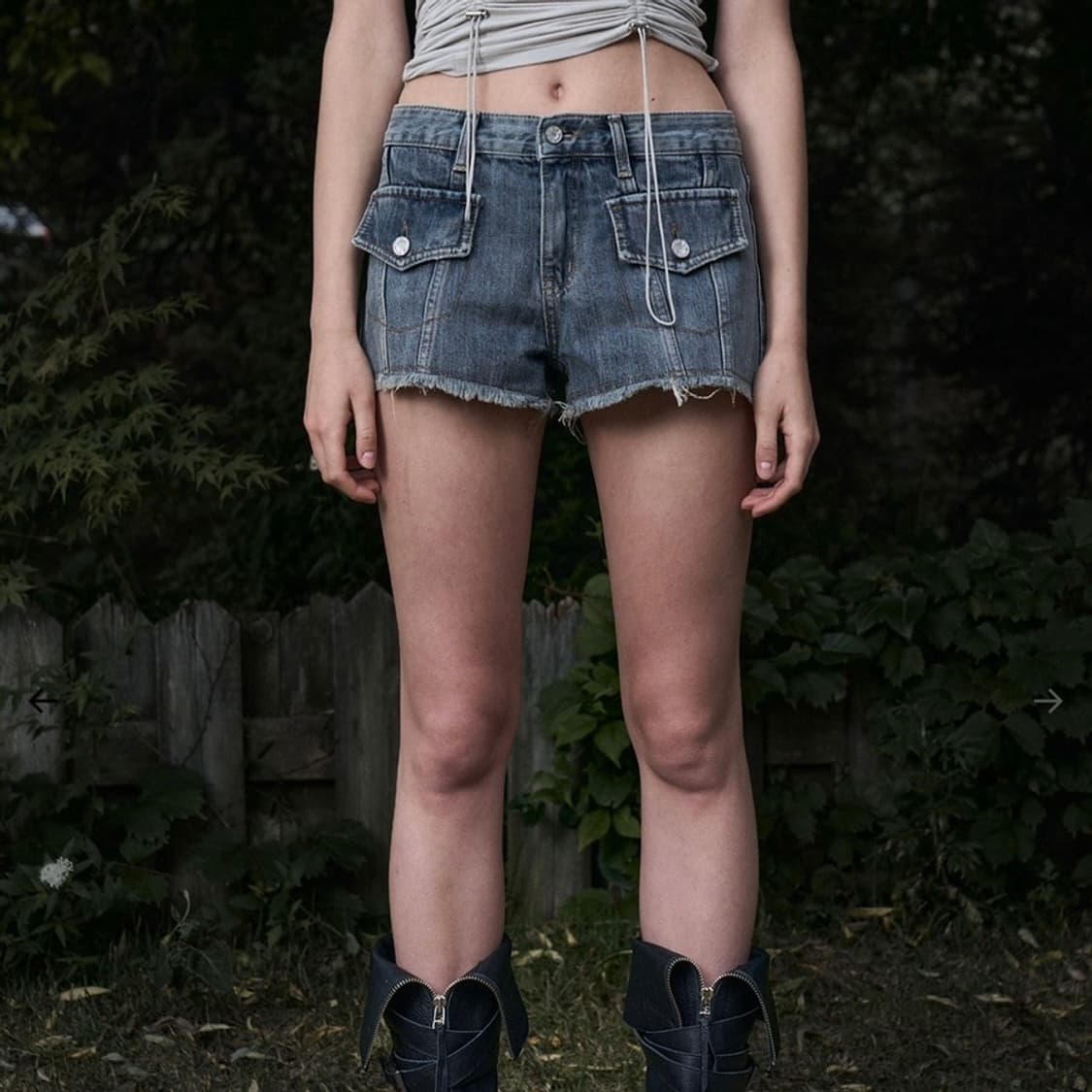 보헤미안서울 웨스턴 포켓 쇼츠 S 상품이미지1