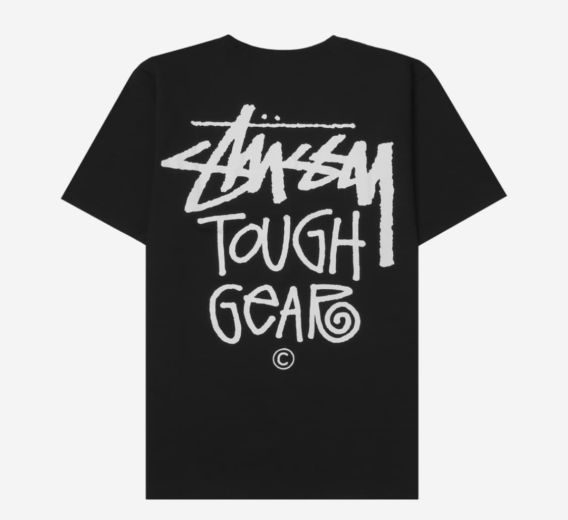Stussy Tough Gear T-Shirt Black 스투시 반팔 상품이미지2