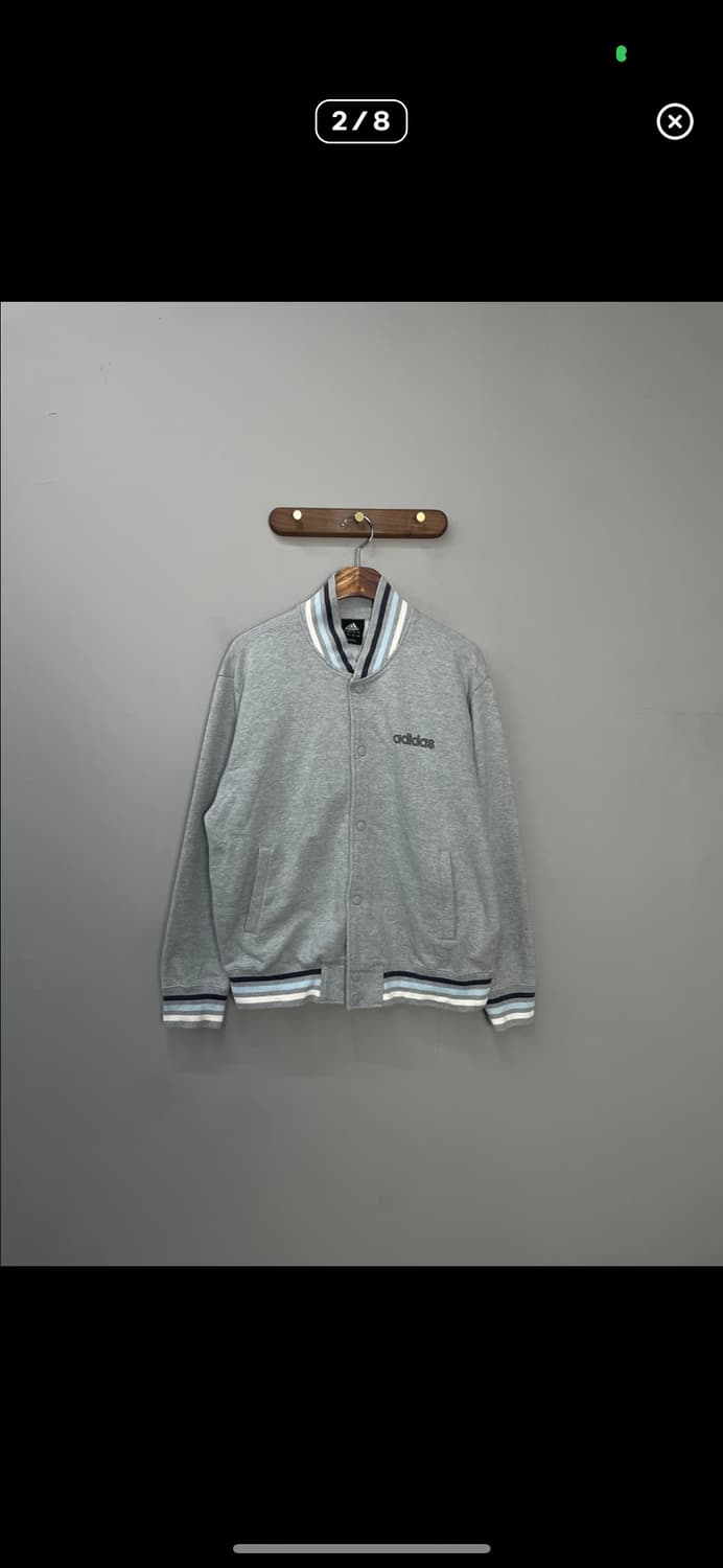 아디다스 코튼 그레이 백로고 자켓 A3174 상품이미지2