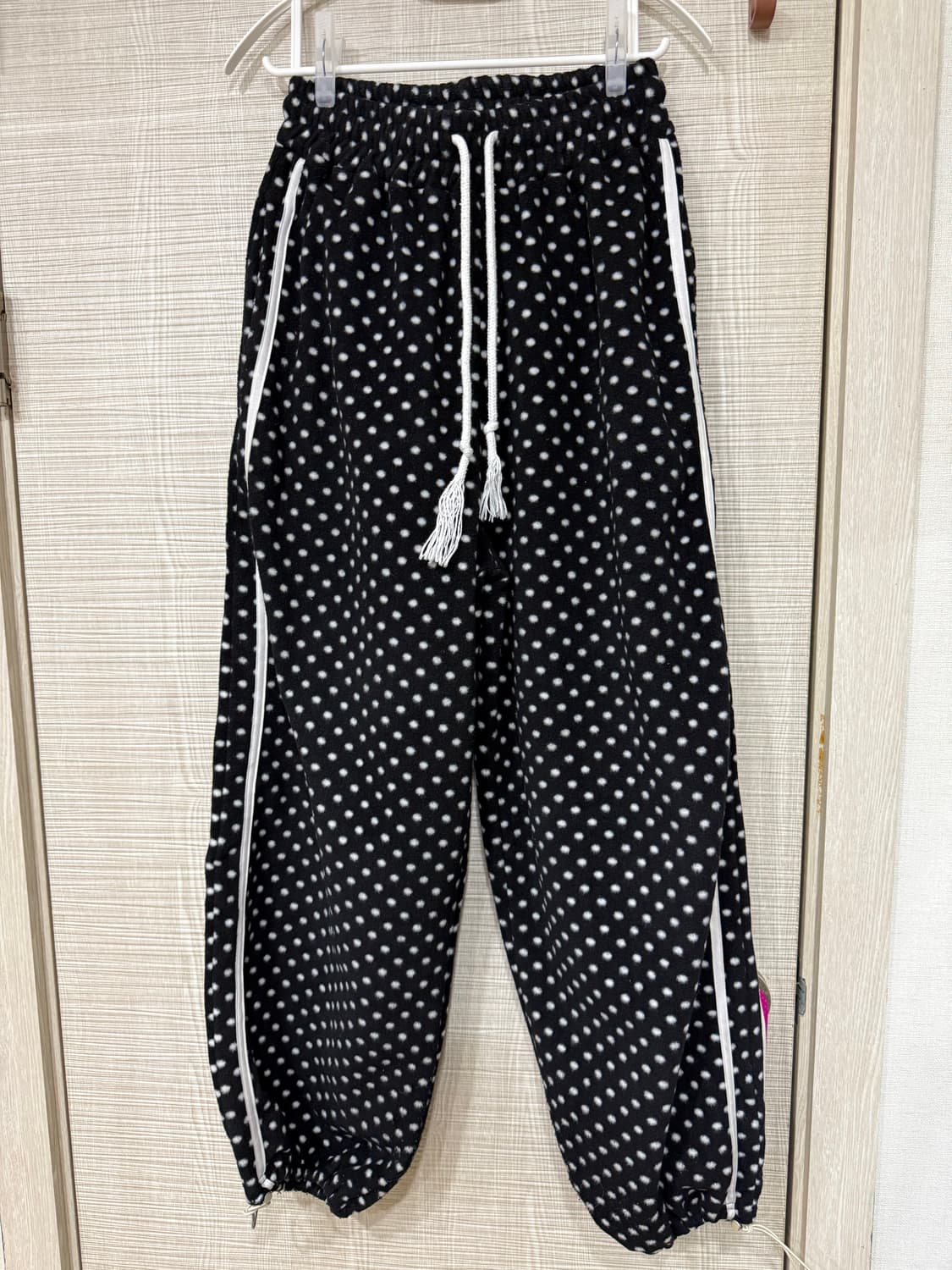 빈티지 도트 후리스 바지 상품이미지2