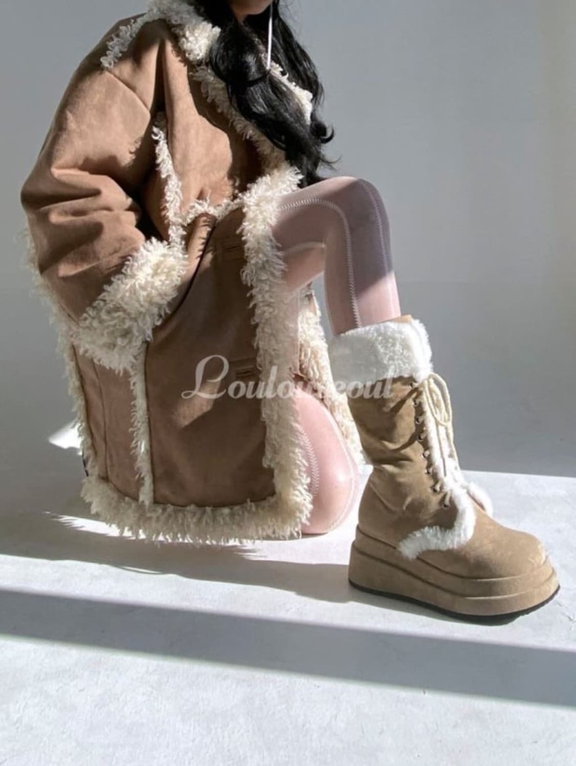 당일배송) 루루서울 윈터 엔젤 퍼 부츠 230 상품이미지2