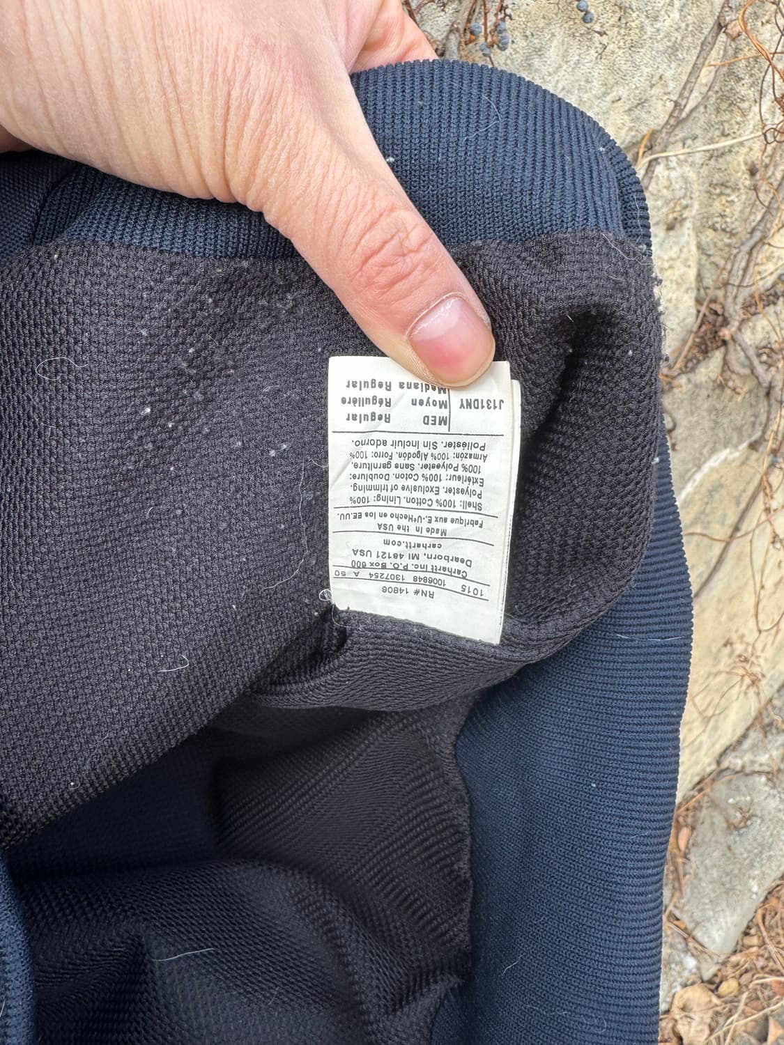 칼하트 빈티지 j131 dny 네이비 덕 액티브 후드 워크 자켓 m 상품이미지8