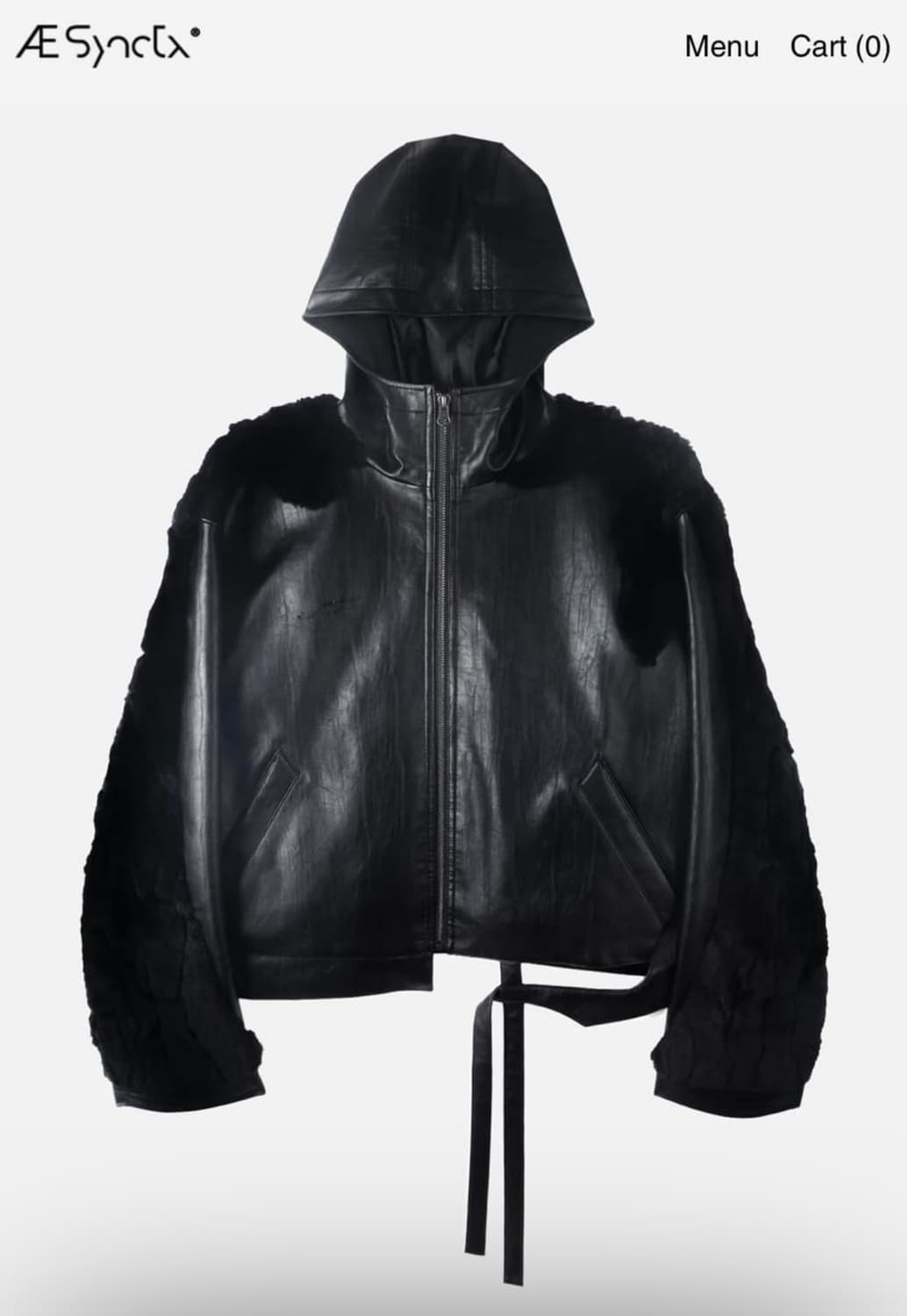 [L] Aesynctx 에이시네틱스 Swamp Faux 레더 자켓 상품이미지1