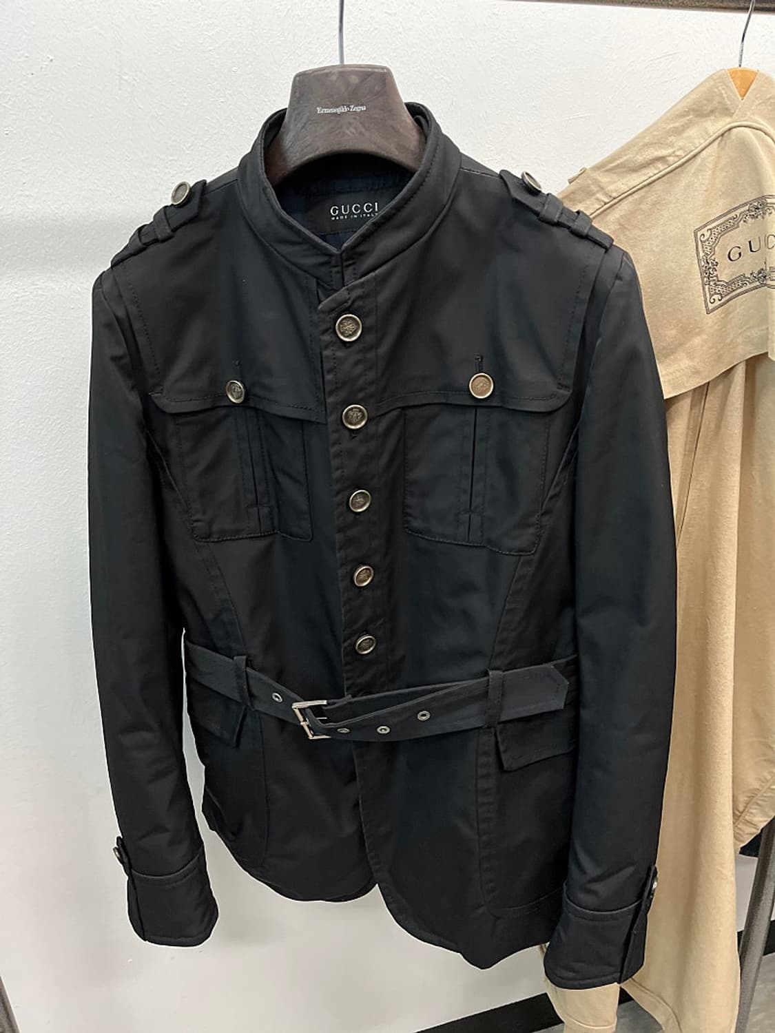 슬림100) 구찌 톰포드 벨티드 자켓  상품이미지3