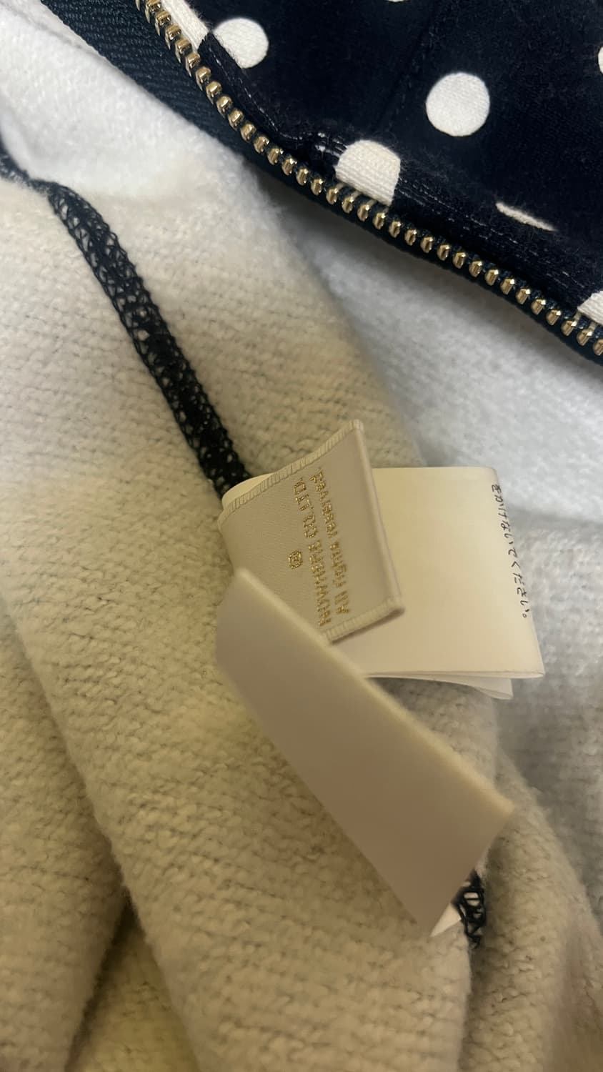 베이프 후드집업 도트 네이비 상품이미지6