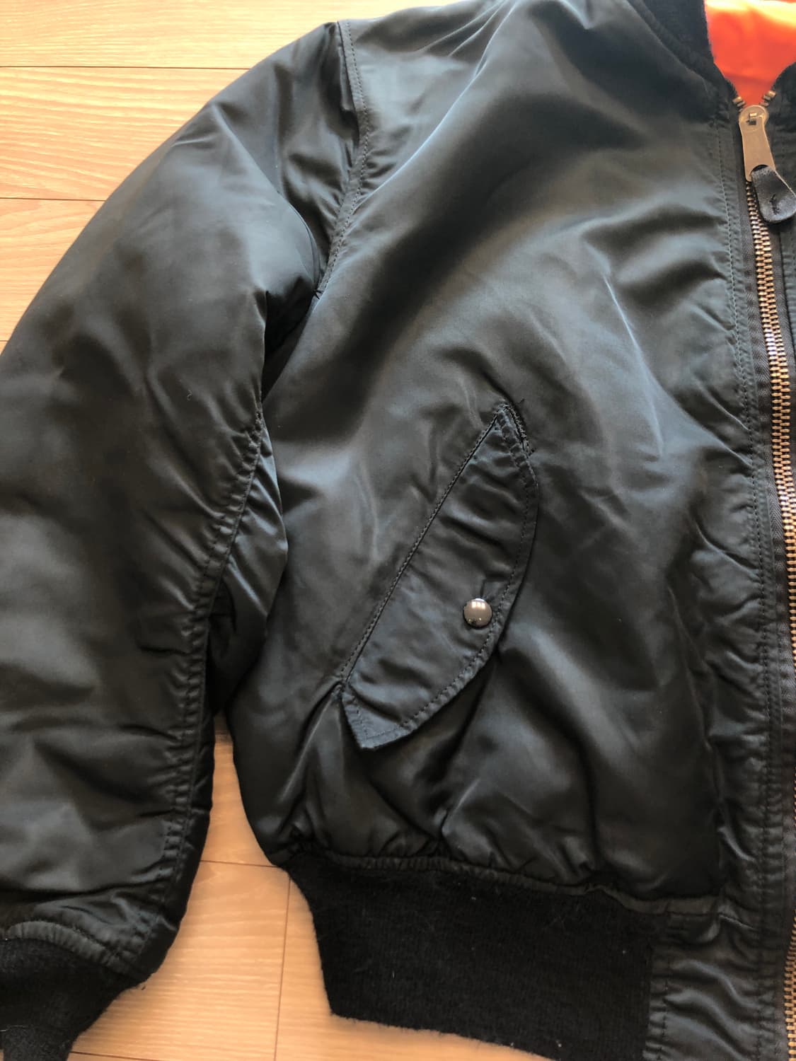 90s alpha ma-1 블랙 L 상품이미지4