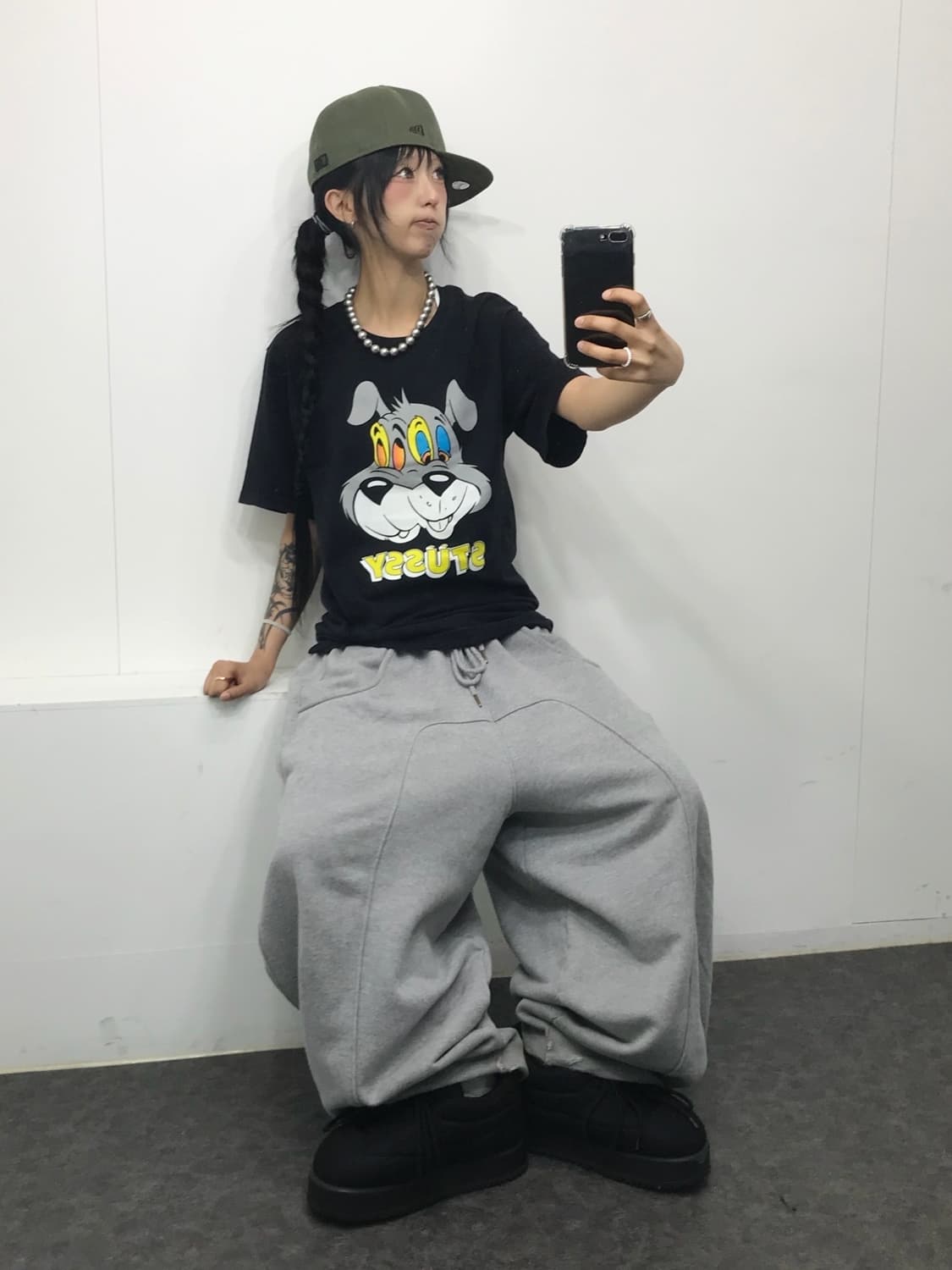 Stussy Twin Dogs T-shirt 상품이미지5