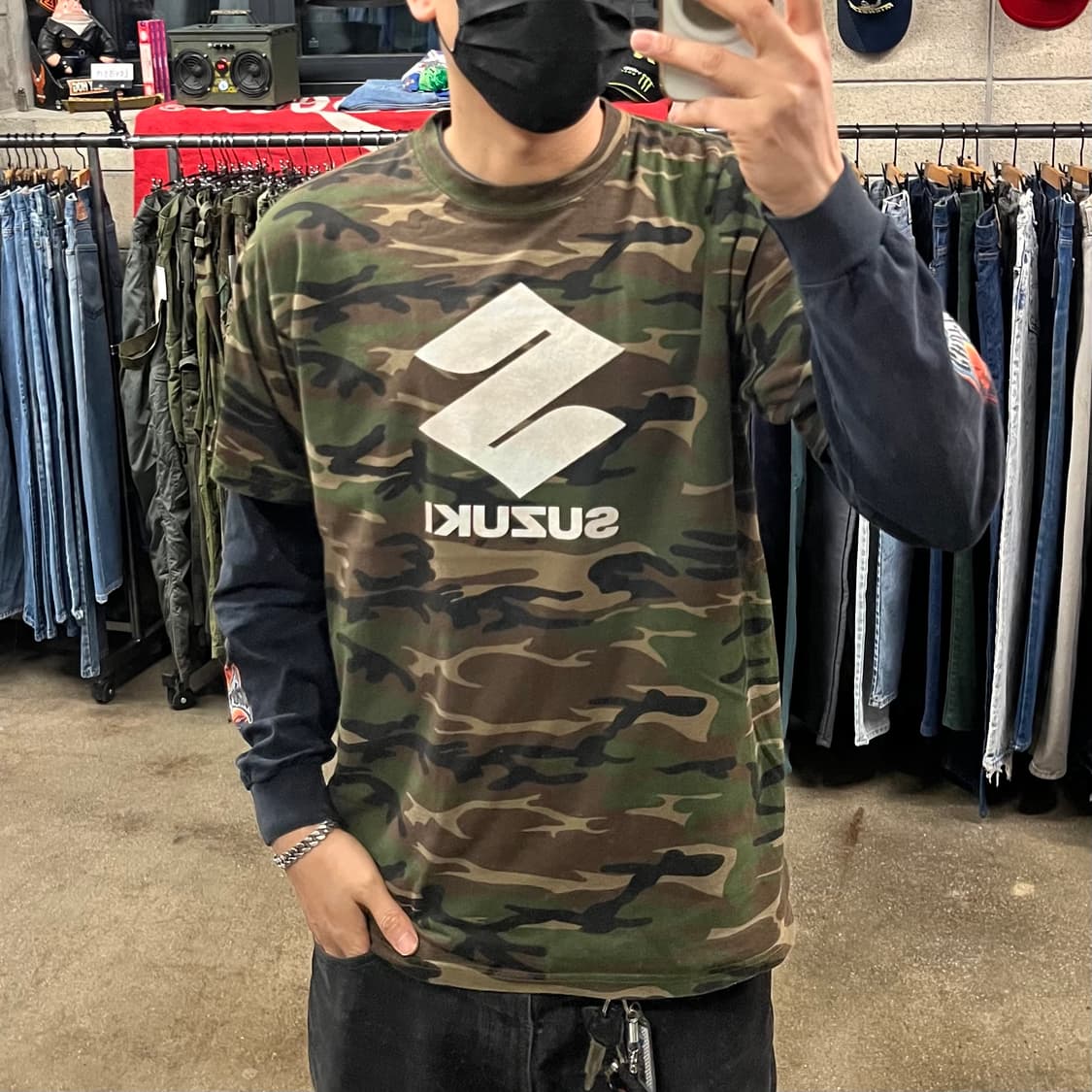 빈티지 스즈키 카모 티셔츠 (100) 상품이미지6