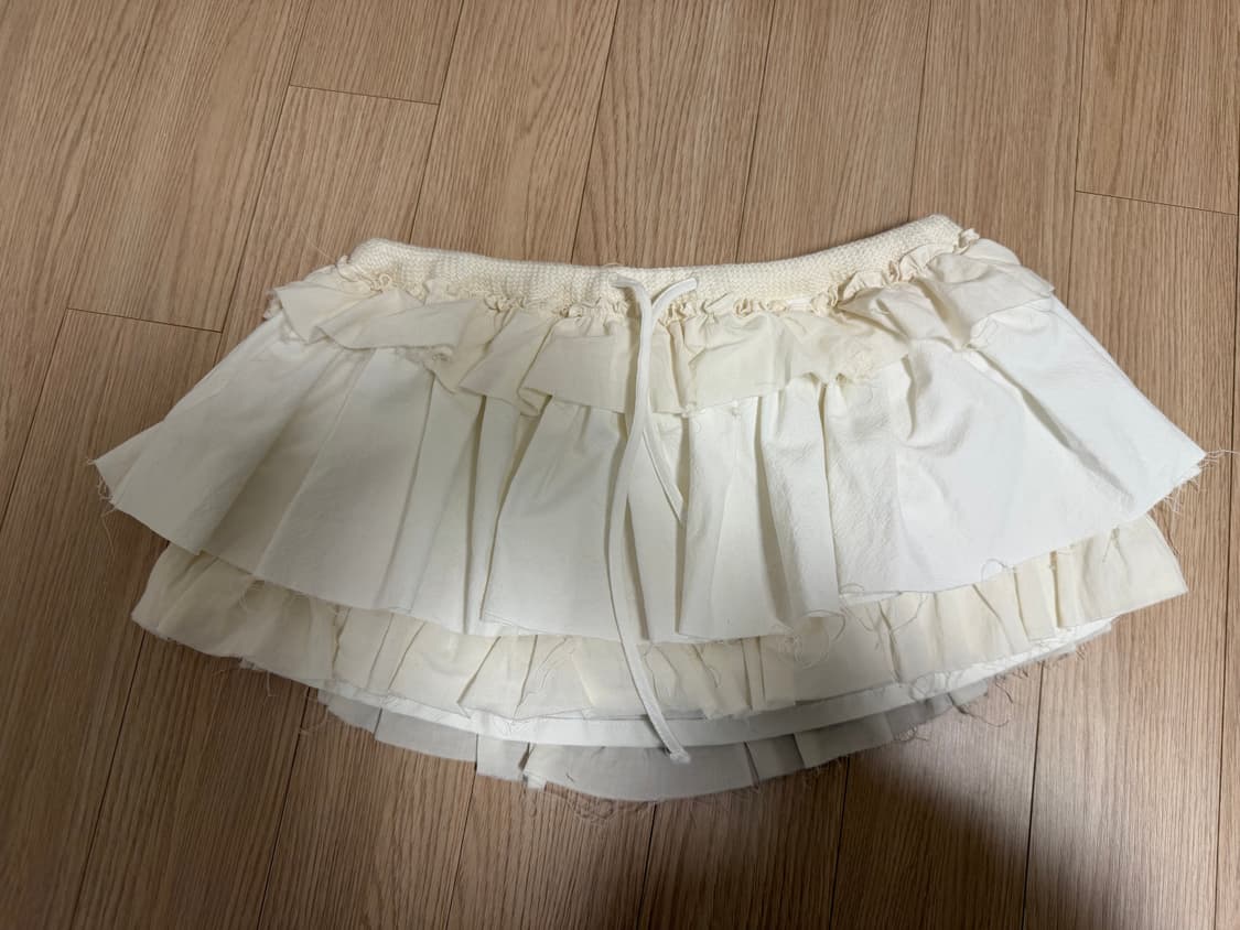 글로니(glowny) 걸프렌드 러플 미니 스커트 girlfriend 상품이미지5