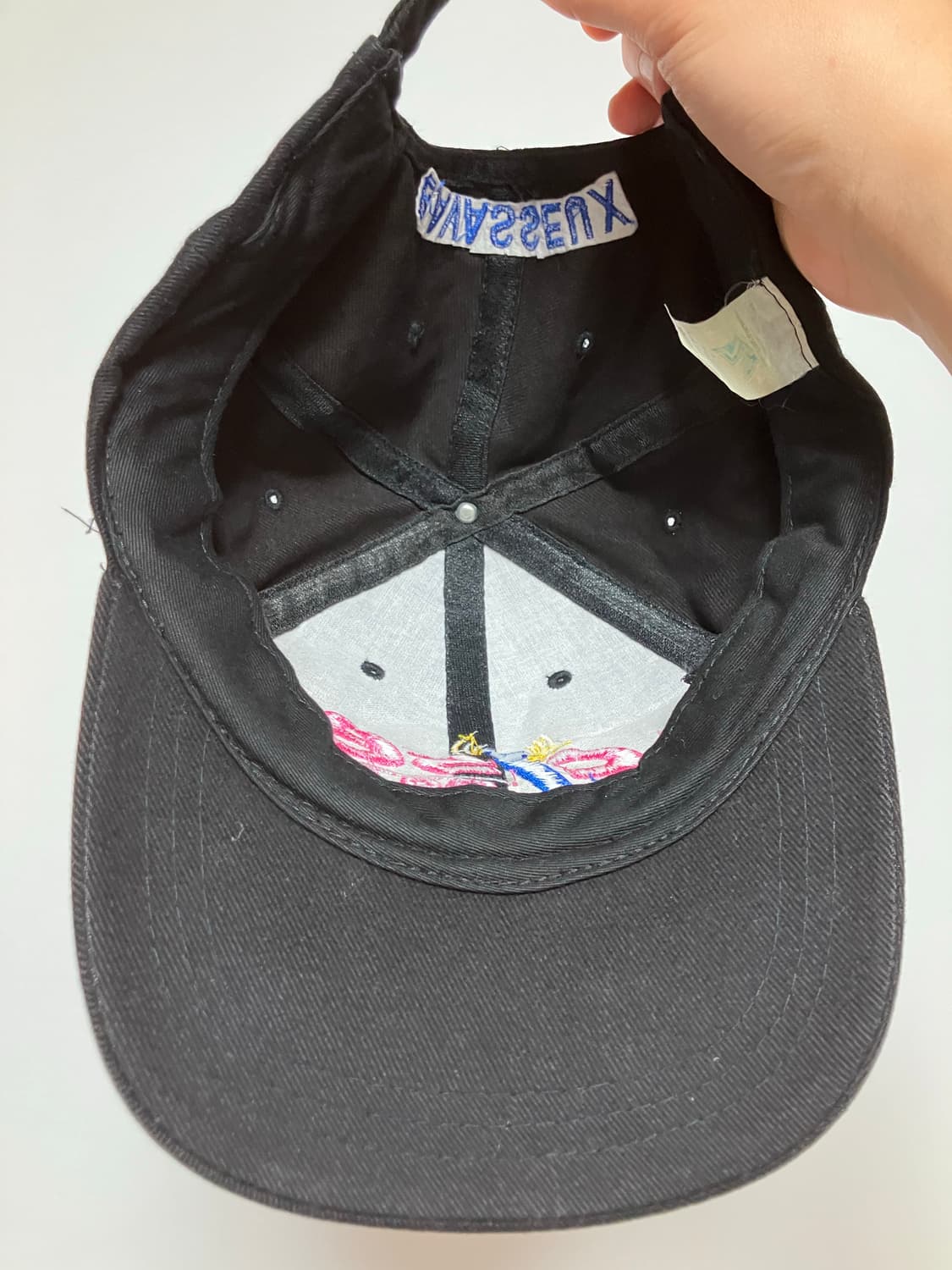 cjse 빈티지 블랙 라디오 방송국 볼캡 6패널캡 상품이미지3