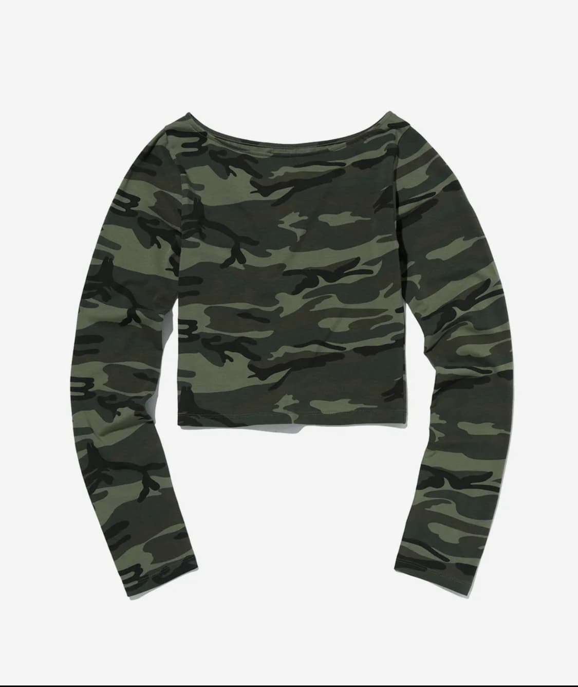 스웨이드 긴팔티 PATTERN CROP TEE [CAMO] 상품이미지1