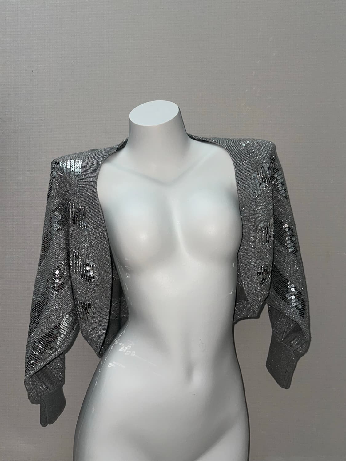 y2k 빈티지 사이버틱 스팽글 볼레로 가디건 상품이미지2