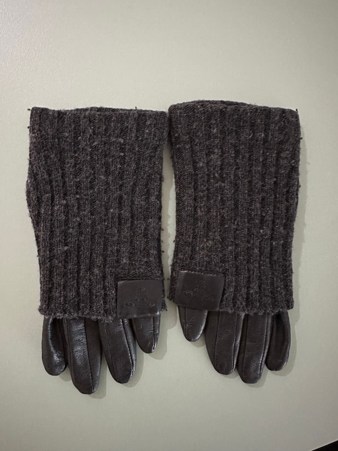 비비안웨스트우드 가죽 니트 장갑 상품이미지1