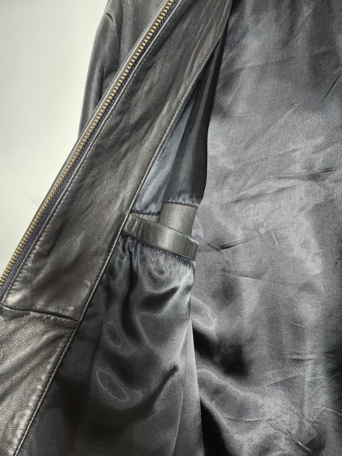 L 바나나리퍼블릭 블랙 레더 자켓 상품이미지6