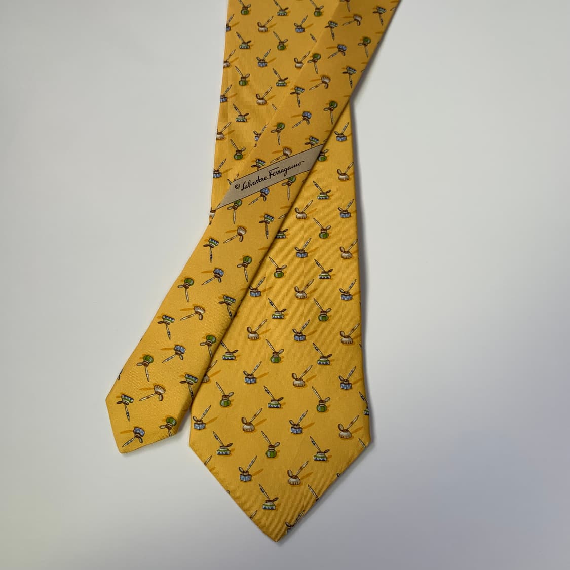 살바토레 페레가모 최상급 명품넥타이 A+등급 9.3cm 100실크 상품이미지3