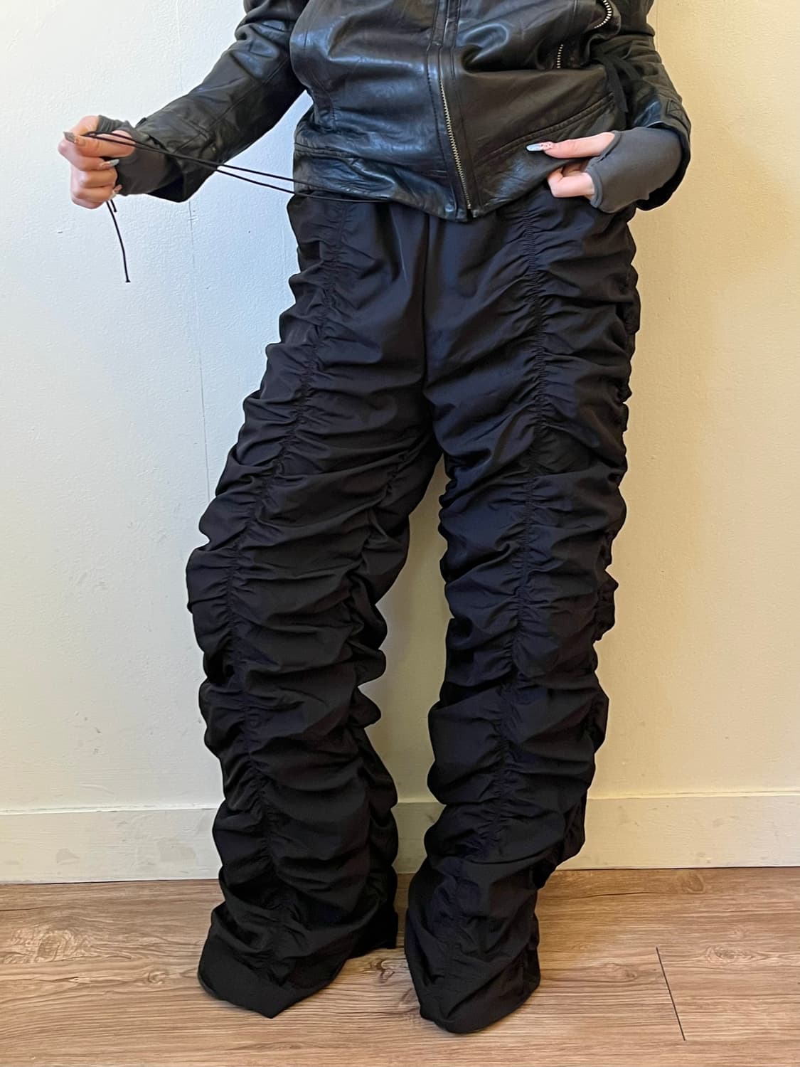 SHEIN 벌룬 폴리 팬츠 상품이미지4