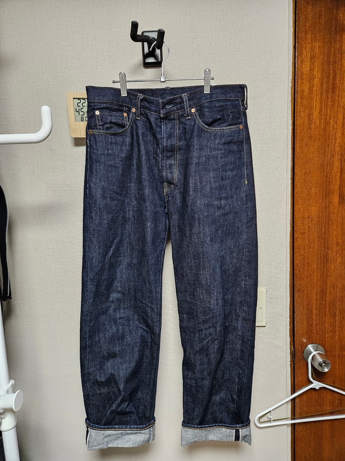 아웃스탠딩 40S 셀비지 스트레이트 데님 팬츠 30사이즈 상품이미지1