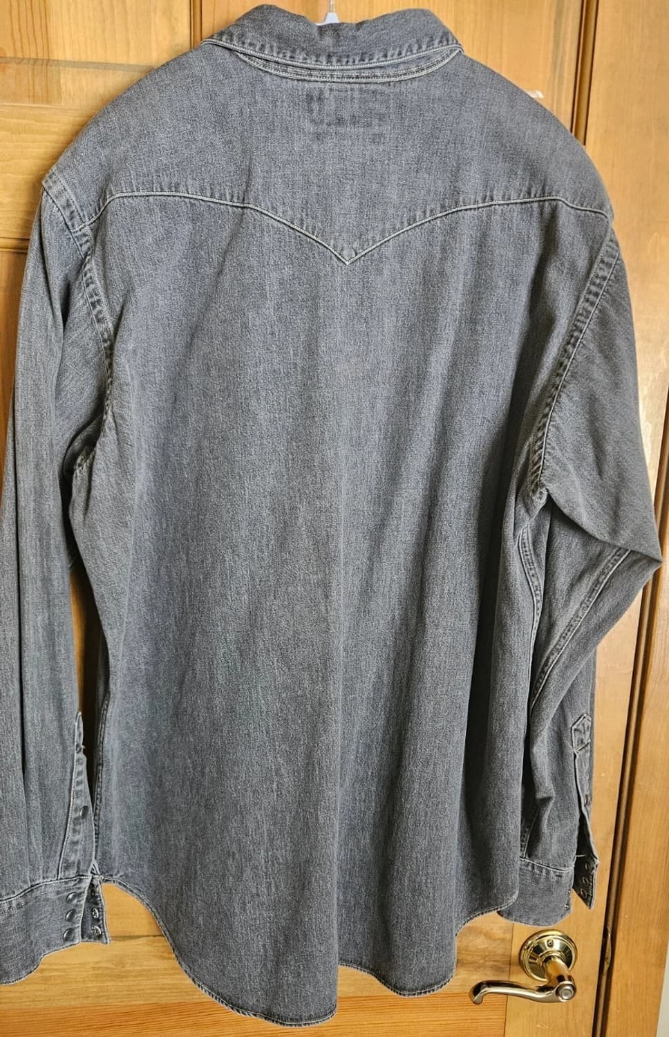 RRL 더블알엘 데님 웨스턴 셔츠 그레이 상품이미지4