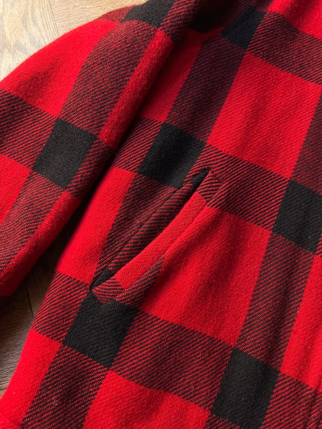 [L]80's 울리치 Made in USA 버팔로체크 신슐레이트 울 자켓 상품이미지4