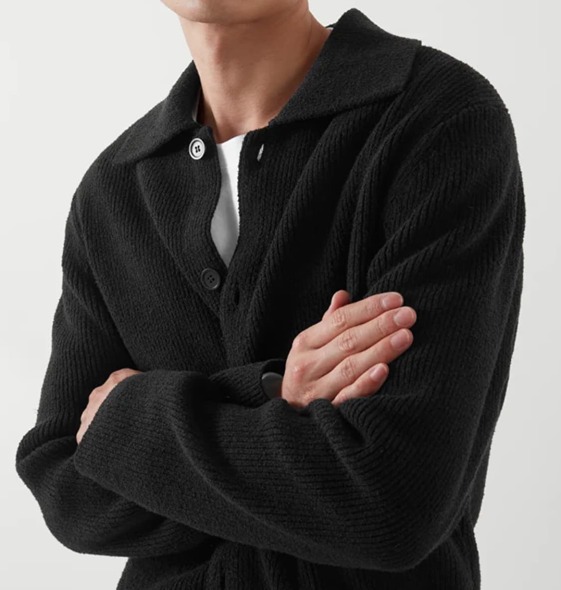 Cos 블랙 니트 류준열 가디건 100 상품이미지1