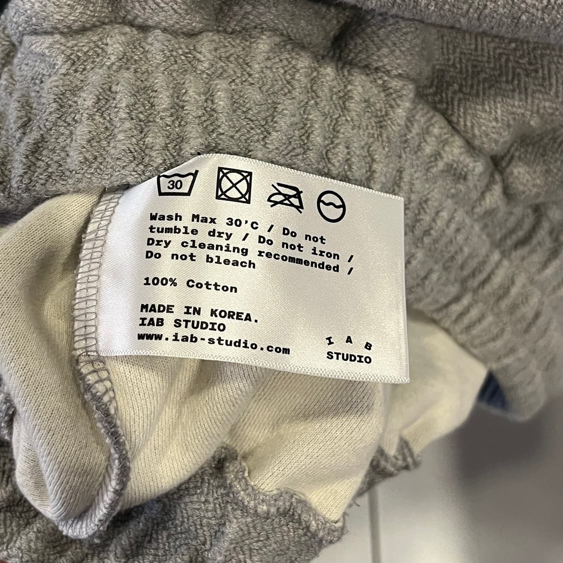 아이앱 스튜디오 헤링본 후드티 그레이 상품이미지6