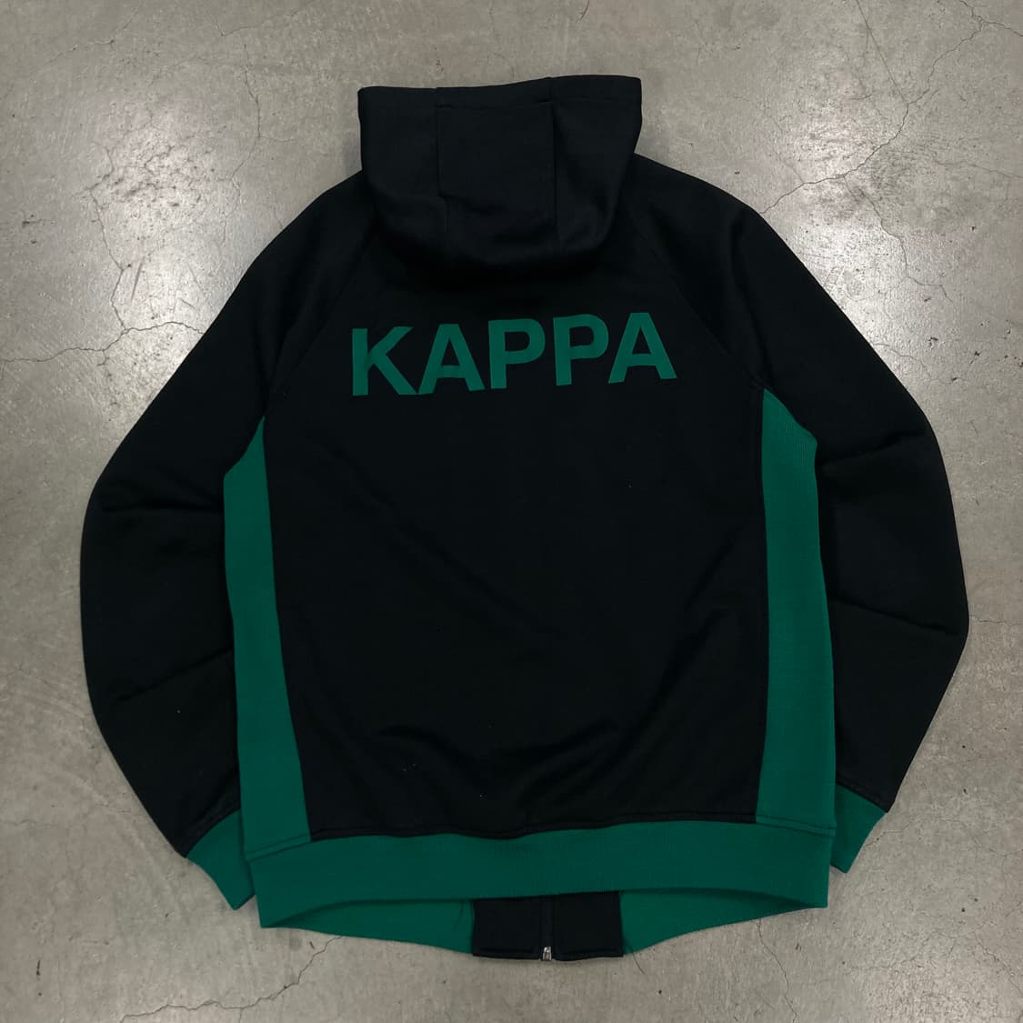 카파 블랙 배색 스펠아웃 트랙 후드 집업 상품이미지2