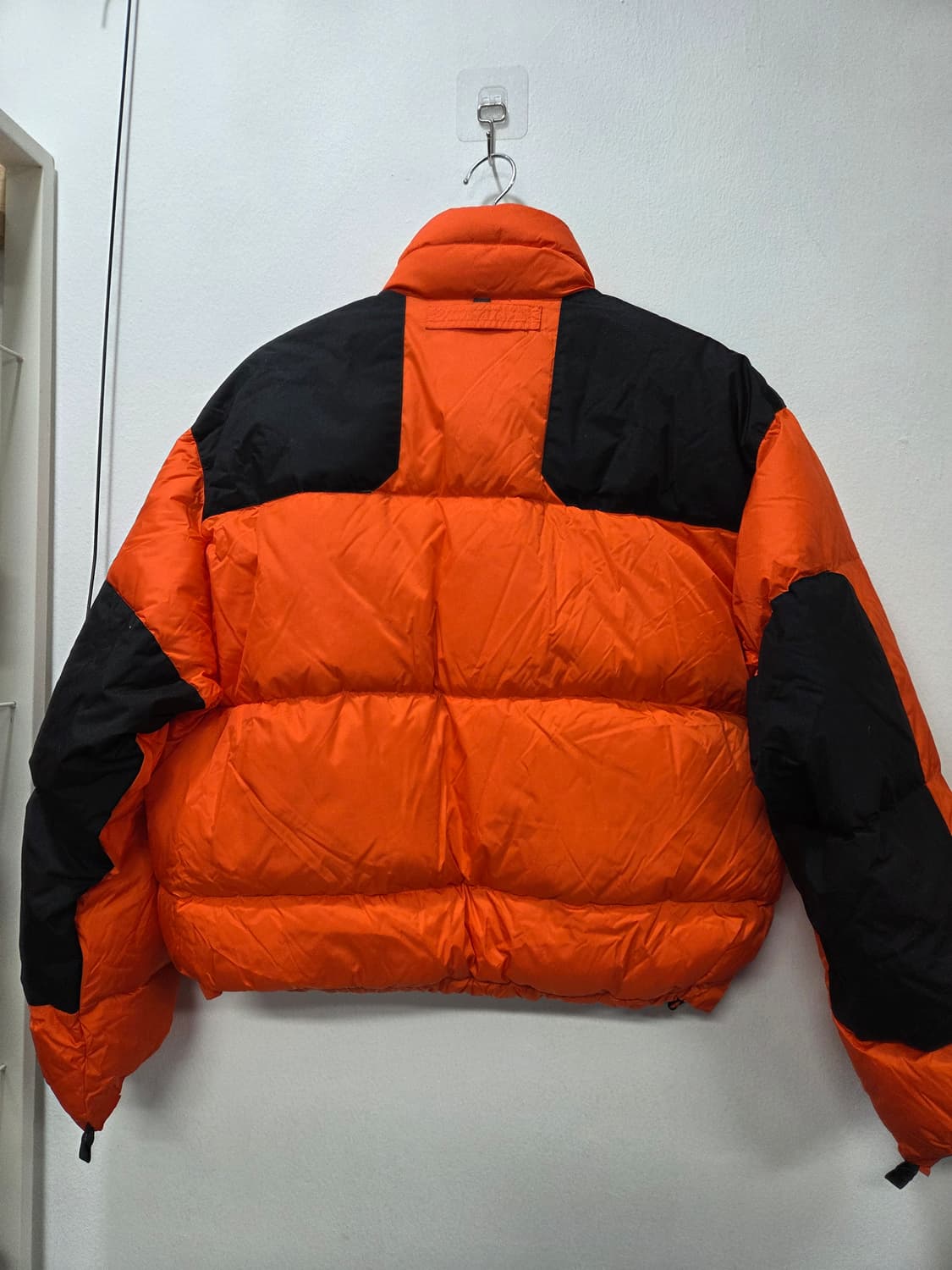 Nautica 오렌지/블랙패치 다운  패딩 점퍼 M Y2K 상품이미지6