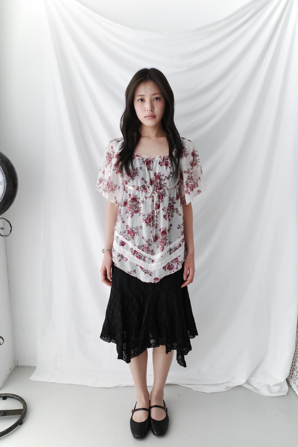 lace flared skirt 상품이미지3