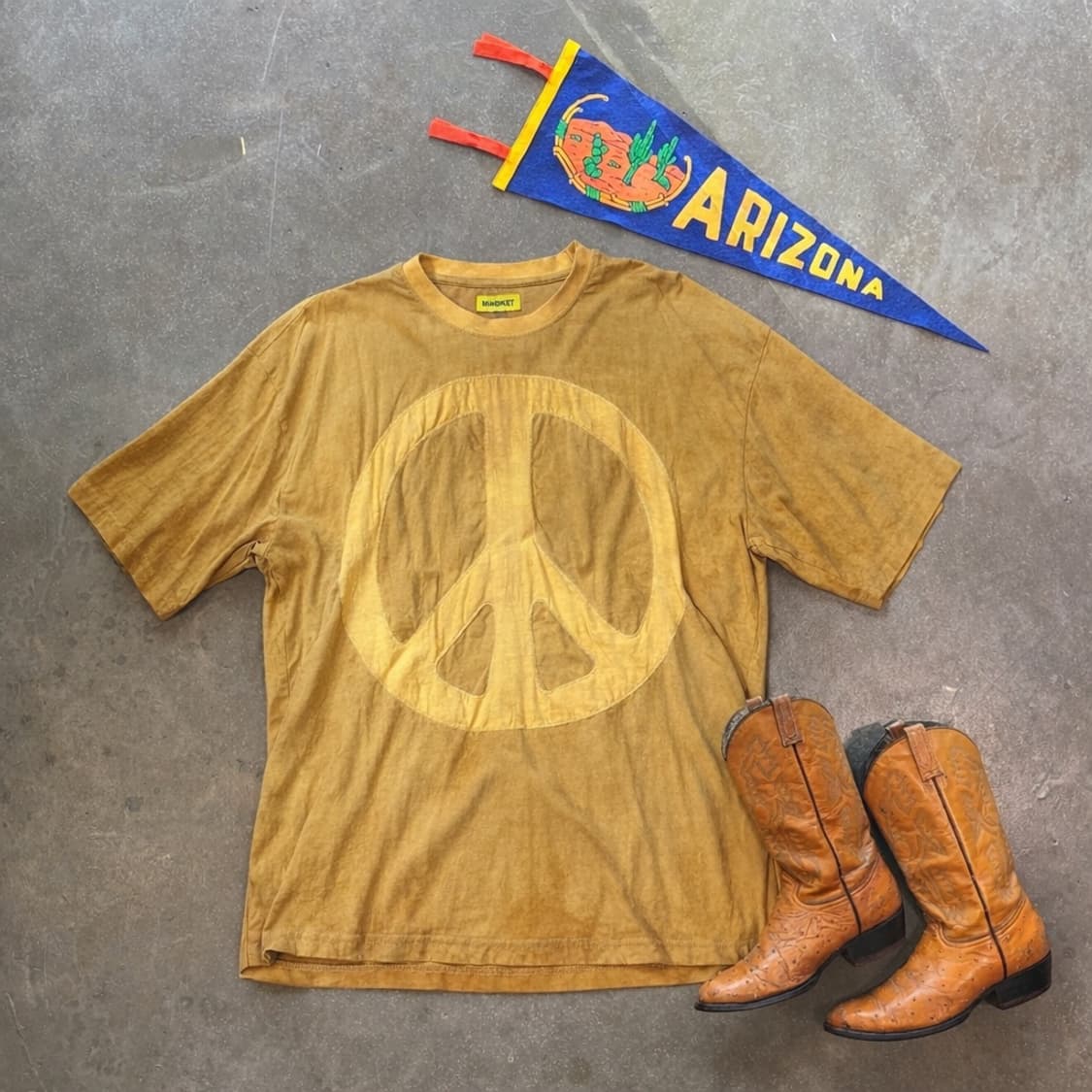 MARKET 마켓 피스 패치 페이딩 티셔츠  상품이미지1