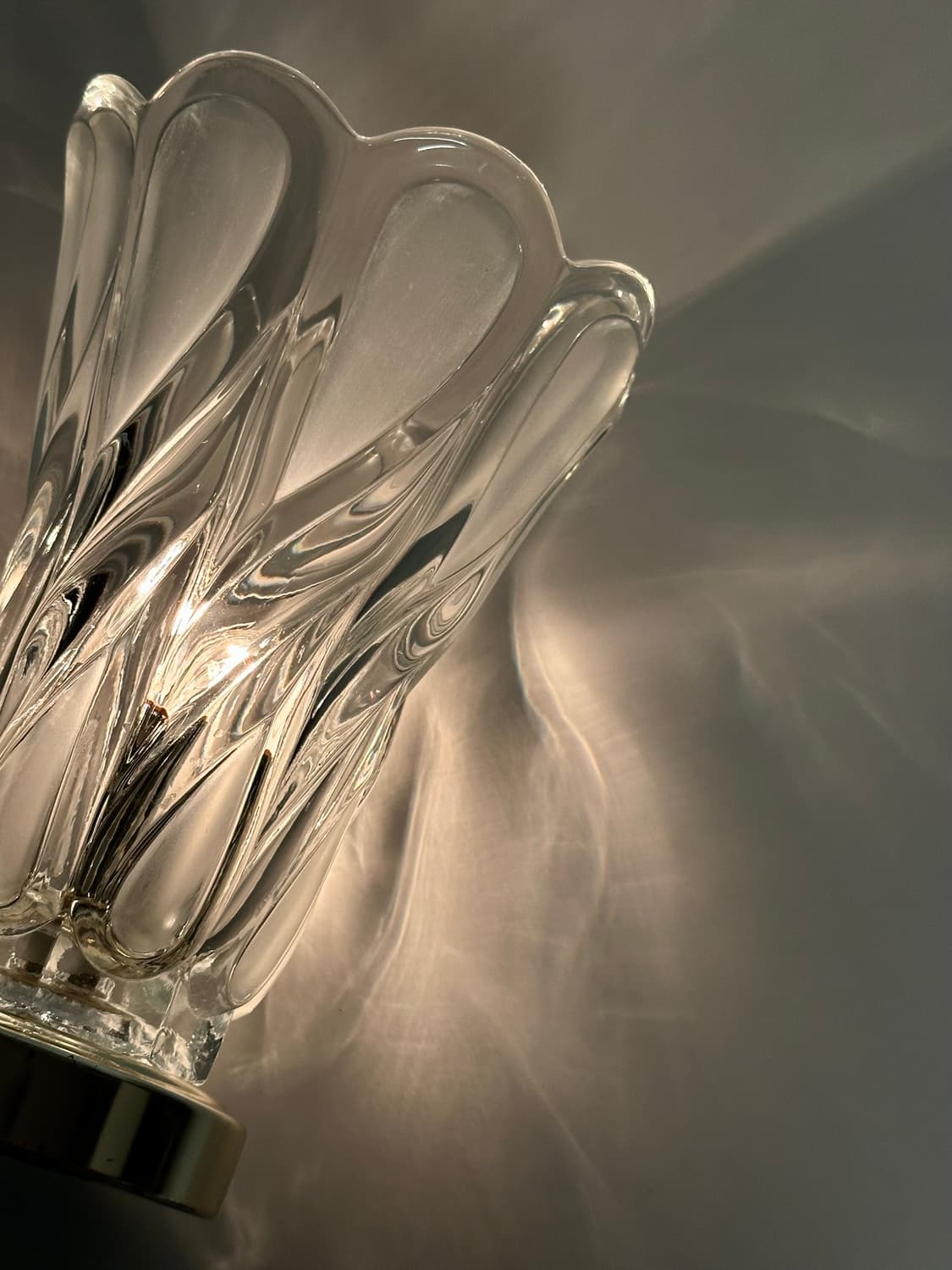 체코 빈티지 크리스탈 테이블 램프 탁상 조명 상품이미지2