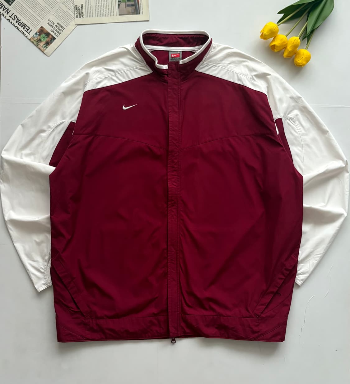 Nike 나이키 빈티지 버건디 오버핏 윈드브레이커 상품이미지2