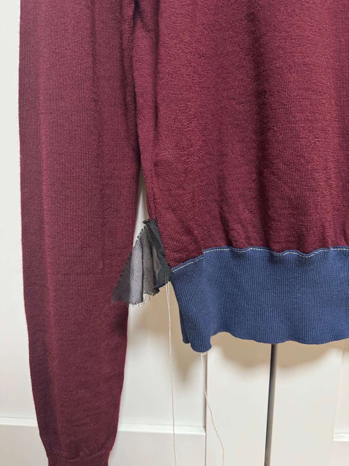 Maison Margiela 니트 / 버건디×네이비 상품이미지6