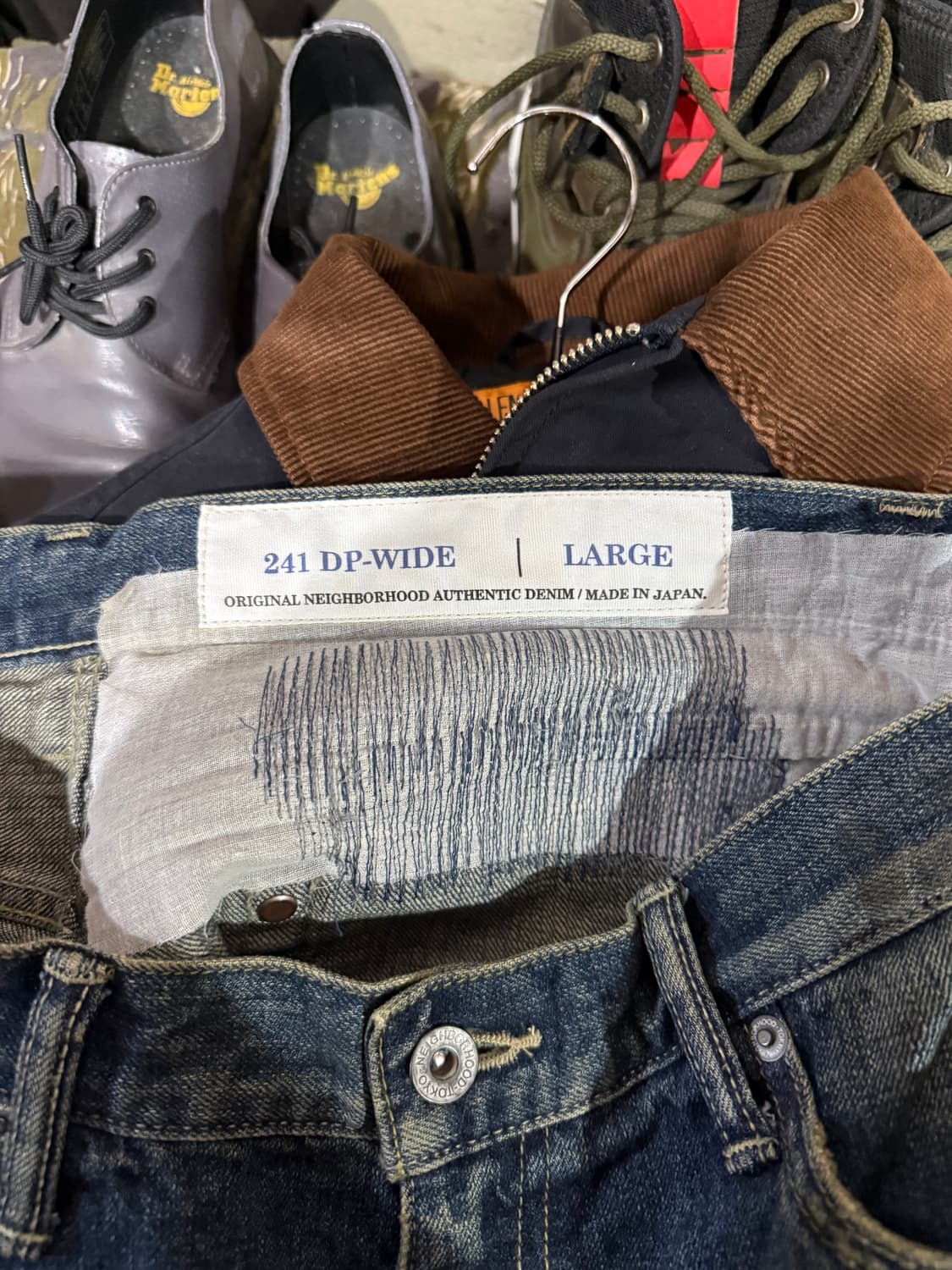 24ss Neighborhood 네이버후드 세비지 데님 DP 와이드 팬츠 상품이미지6